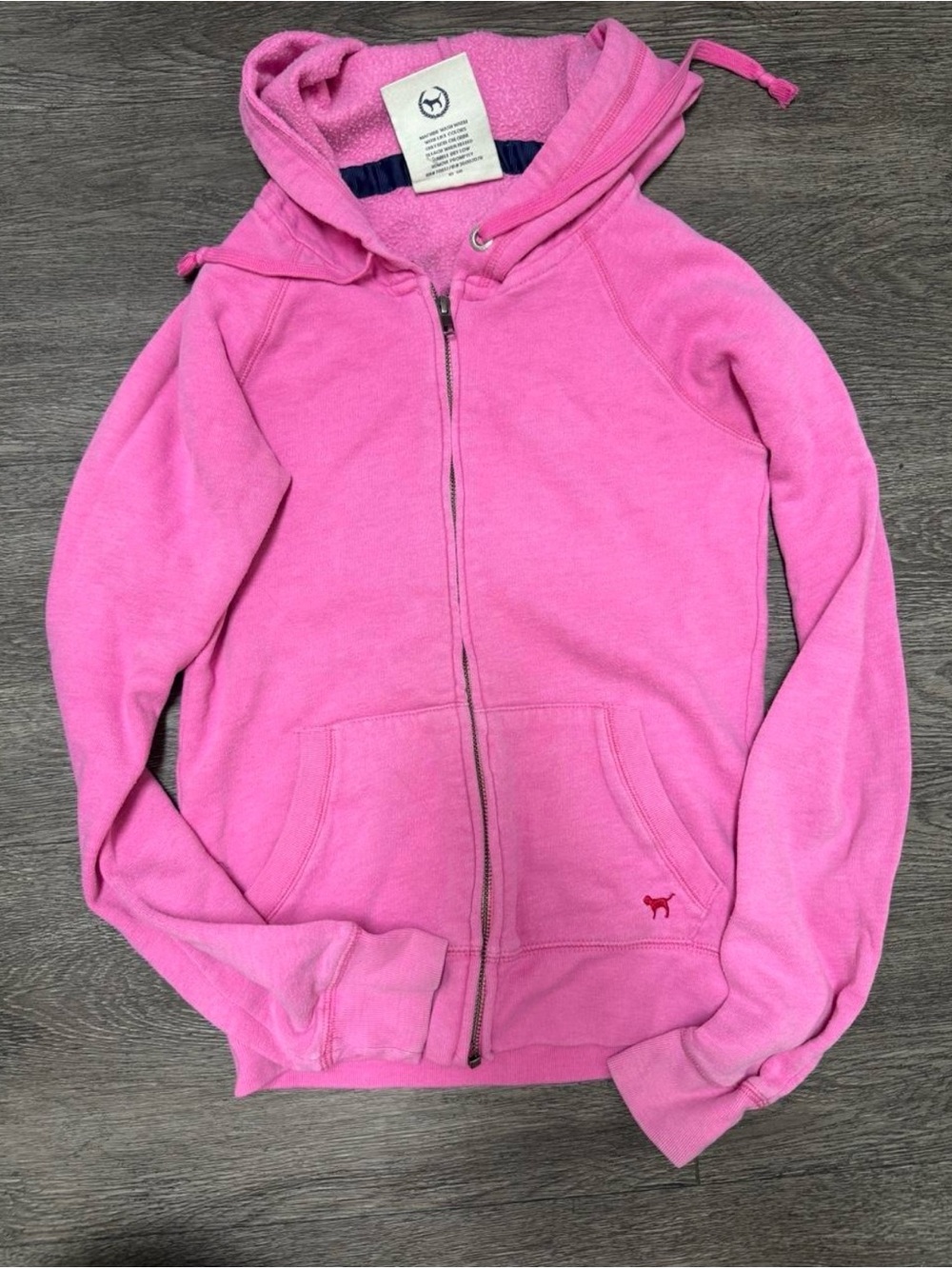 Victoria's Secret Hot Pink Zip-Up Hoodie